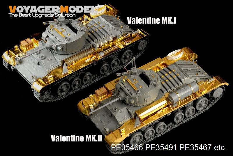 Voyager Model PE35491 WWII British Valentine Mk.II Infantry Tank basic For AFV CLUB 35185 1/35 – image 11
