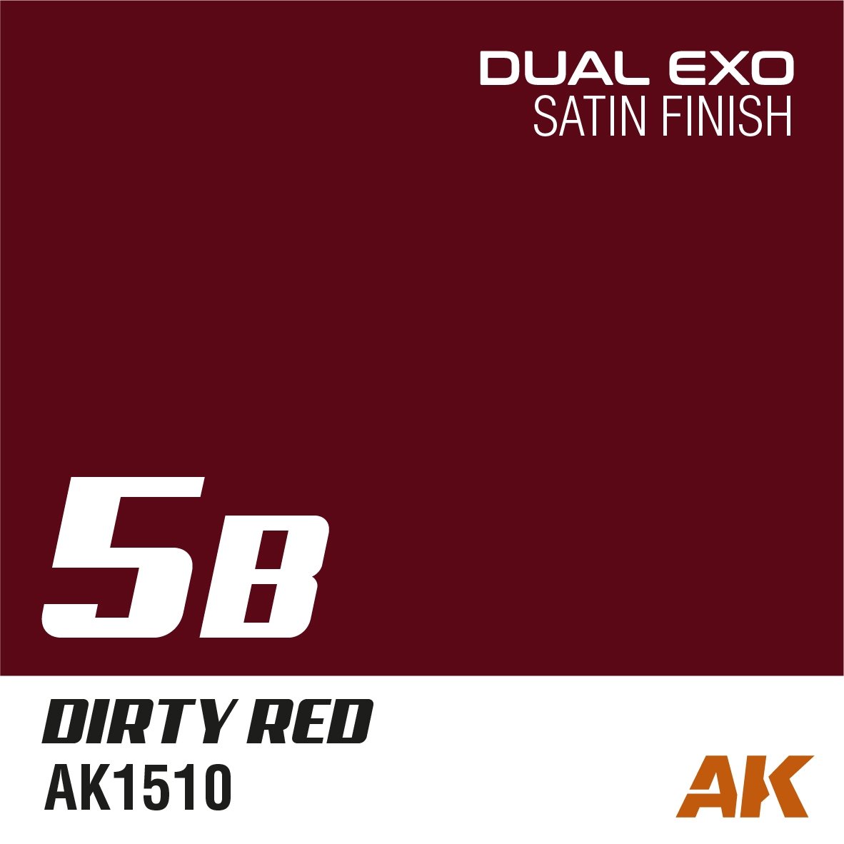 AK Interactive AK1510 DUAL EXO 5B – DIRTY RED 60ML – zdjęcie 2