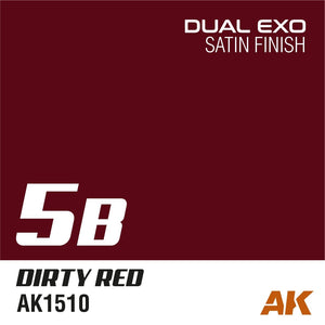 AK Interactive AK1510 DUAL EXO 5B – DIRTY RED 60ML – zdjęcie 2