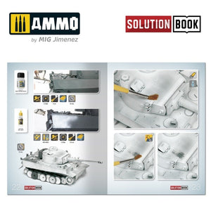 AMMO of Mig Jimenez 6601 How to paint WWII German winter vehicles (Solution book) Multilingual – zdjęcie 3