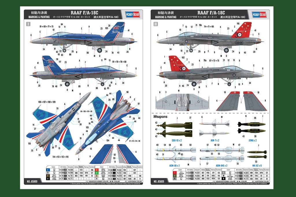 Hobby Boss 85809 RAAF F/A-18C 1/48 – zdjęcie 2