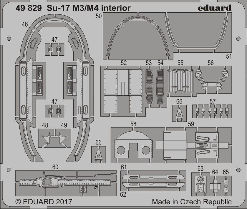 Eduard 49829 Su-17 M3/ M4 interior KITTY HAWK 1/48 – image 2