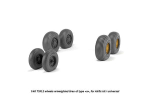 Armory Models AW48412 BAC TSR.2 wheels w/ weighted tires, type “a” (DL) 1/48 – zdjęcie 4
