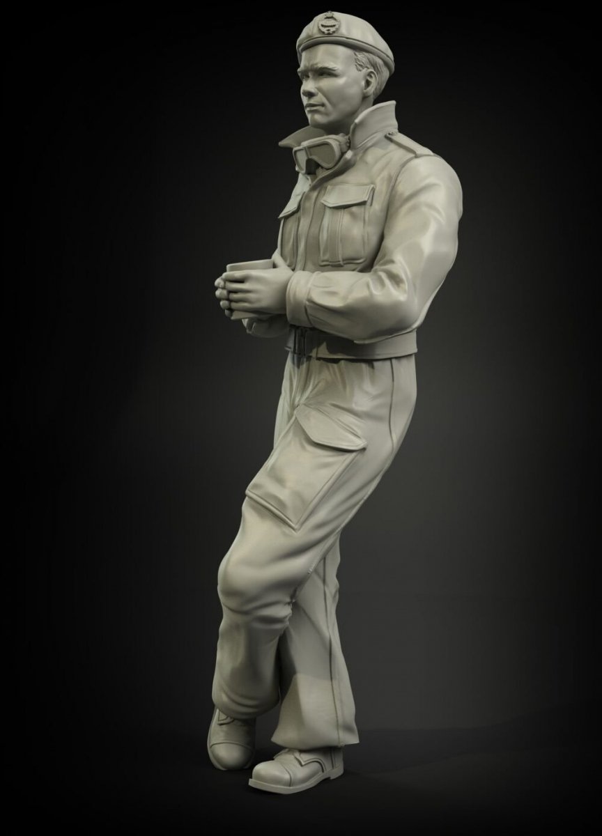 Panzer Art FI35-046 British RAC tank driver North Africa/Italy 1/35 – zdjęcie 2