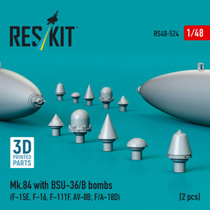 RESKIT RS48-0524 Mk.84 with BSU-36/B bombs (2 pcs) 3D Printed) 1/48 – zdjęcie 2