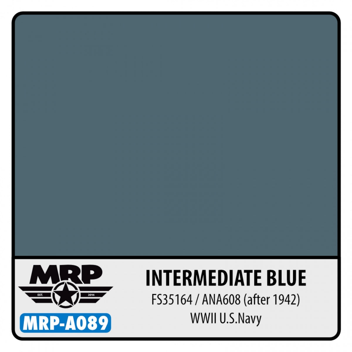Mr. Paint MRP-A089 WWII US - Intermediate Blue ANA608, FS 35164 (a.1942) - aqua colors - 17ml