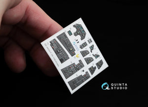 Quinta Studio QD48033 F-16I 3D-Printed &amp;amp; coloured Interior on decal paper (for Kinetic kit) 1/48 – zdjęcie 3