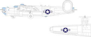 Eduard CX668 B-24H US national insignia AIRFIX 1/72