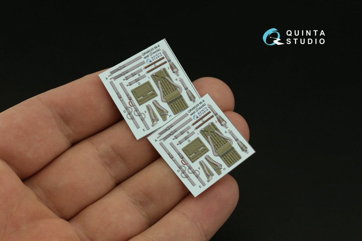 Quinta Studio QD48381 Mi-17 3D-Printed &amp;amp; colored Interior on decal paper (AMK) 1/48 – image 7