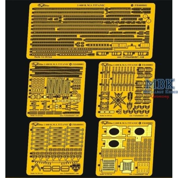 FlyHawk Model FH400001 R.M.S. TITANIC Upgrade Parts for Academy 1/400 – immagine 2