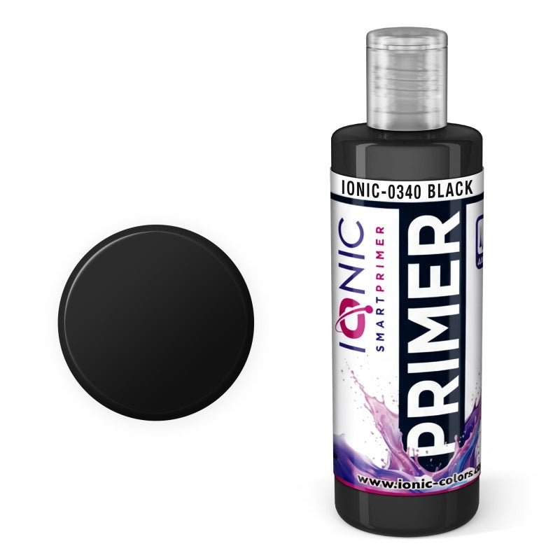 AMMO of Mig Jimenez IONIC-0340 IONIC Smart Primer Black (60 mL)