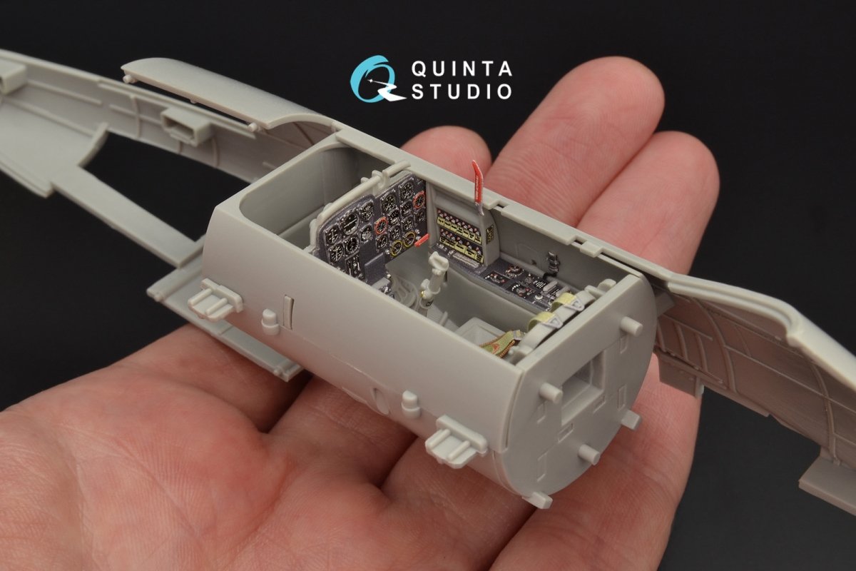 Intérieur imprimé en 3D et coloré sur papier décalcomanie Quinta Studio QD32059 Me-262A (pour maquette Trumpeter) 1/32 – image 5