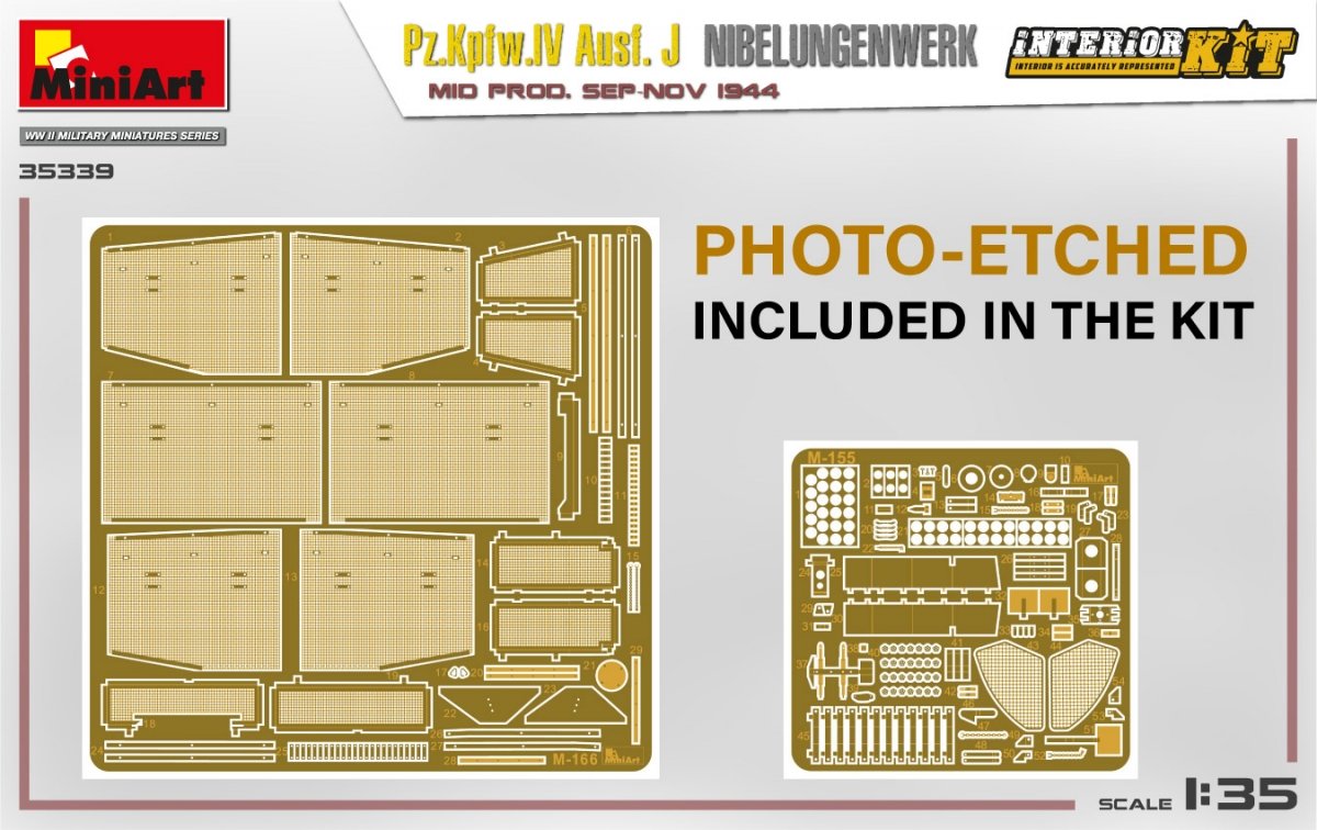 MiniArt 35339 Pz.Kpfw.IV Ausf. J Nibelungenwerk. MID PROD. SEP-NOV 1944 INTERIOR KIT 1/35 – zdjęcie 4