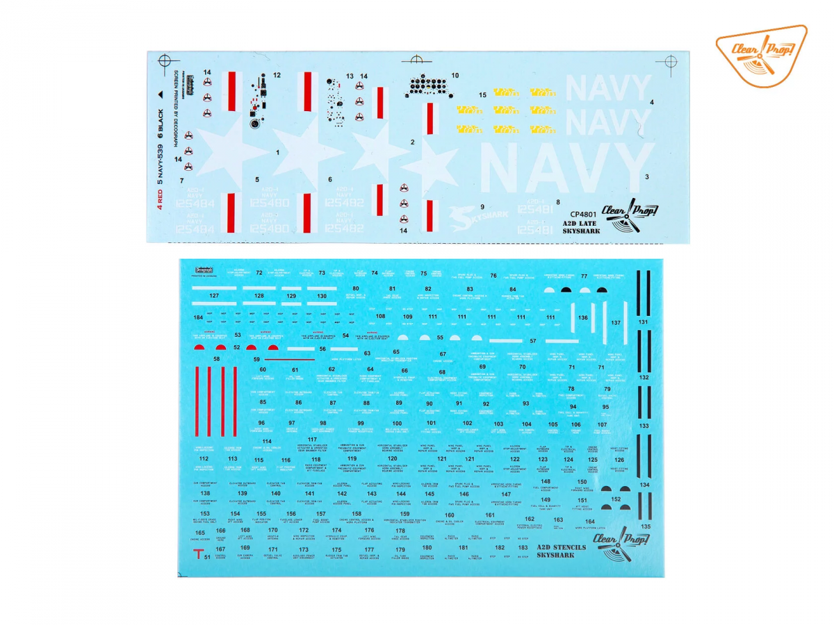 Clear Prop! CP4801 A2D-1 Skyshark ADVANCED KIT 1/48 – zdjęcie 5