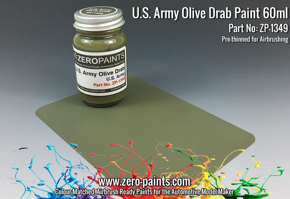 Zero Paints ZP-1349 U.S. Army Olive Drab Paint 60ml