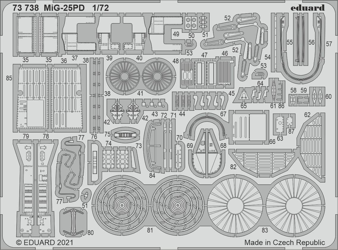 Eduard 73738 MiG-25PD ICM 1/72 – zdjęcie 2