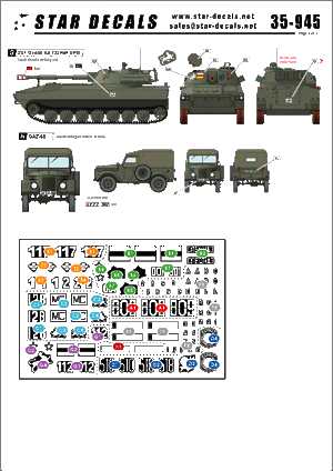 Star Decals 35-945 Post U.S.S.R. AFVs 1 1/35 – zdjęcie 2