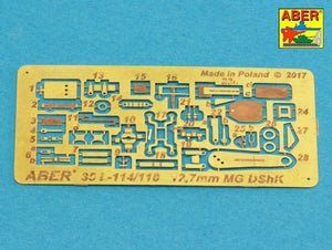 Aber 35L-114 Barrel for Russian 12,7mm heavy machine gun DShK, WWII version (JS-2:; JS-3; JSU-152) 1/35 – immagine 3