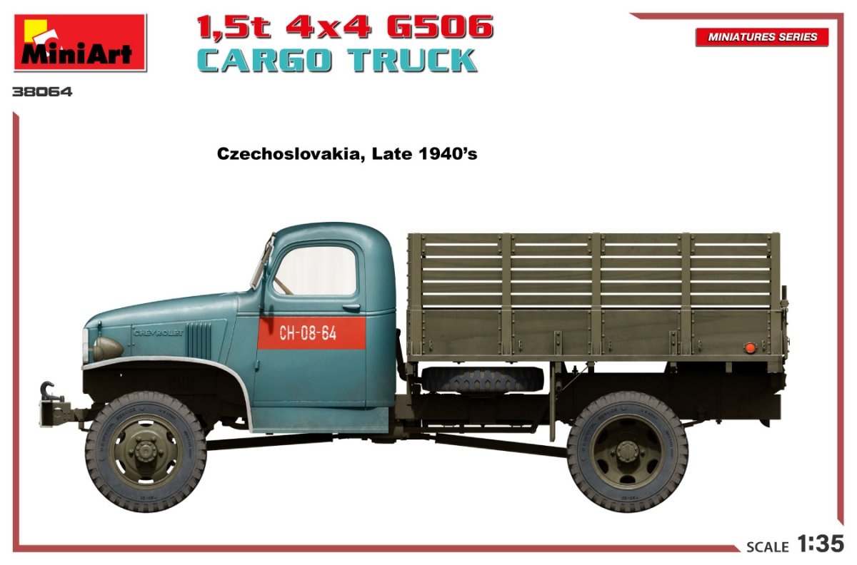 MiniArt 38064 1.5t 4×4 G506 CARGO TRUCK 1/35 – image 3