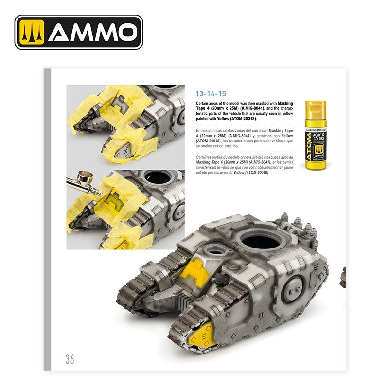 AMMO by Mig Jimenez 5231 THE WEATHERING TECHNICAL GUIDE 01 - Metallized (English, Castellano, Francais) – zdjęcie 5