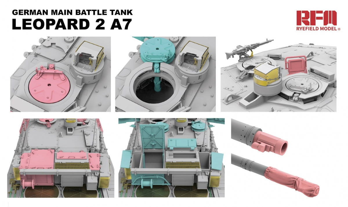 Rye Field Model 5108 Leopard 2 A7 German Main Battle Tank 1/35 – zdjęcie 6