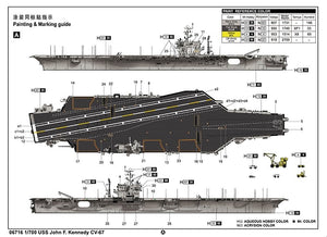 Trumpeter 06716 USS John F. Kennedy CV-67 1/700 – image 4