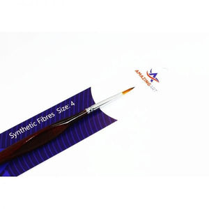 Amazing Art 12725 BRUSH TRIANGULAR SYNTHETIC HANDLE ROUND 4