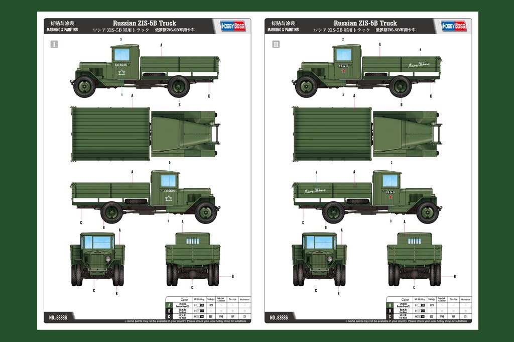 Hobby Boss 83886 Russian ZIS-5B Truck 1/35 – zdjęcie 3