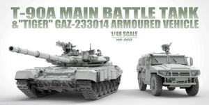 Suyata NO-002 T-90A Main Battle Tank &amp;amp; &amp;quot;Tiger&amp;quot; Gaz-233014 Armoured Vehicle 1/48 – zdjęcie 2