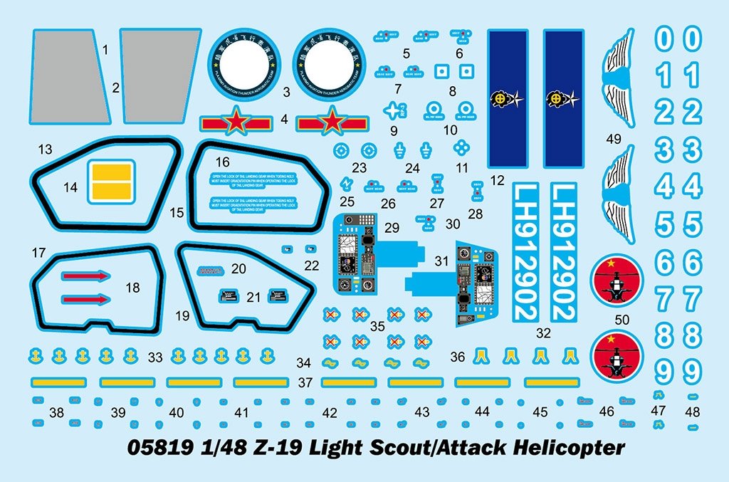 Trumpeter 05819 Z-19 Light Scout / Attack Helicopter 1/48 – zdjęcie 4