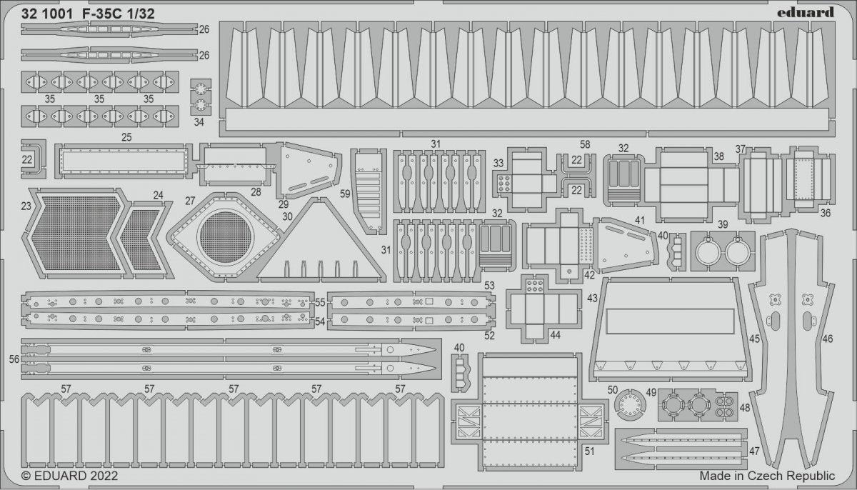 Eduard BIG33147 F-35C TRUMPETER 1/32 – zdjęcie 5