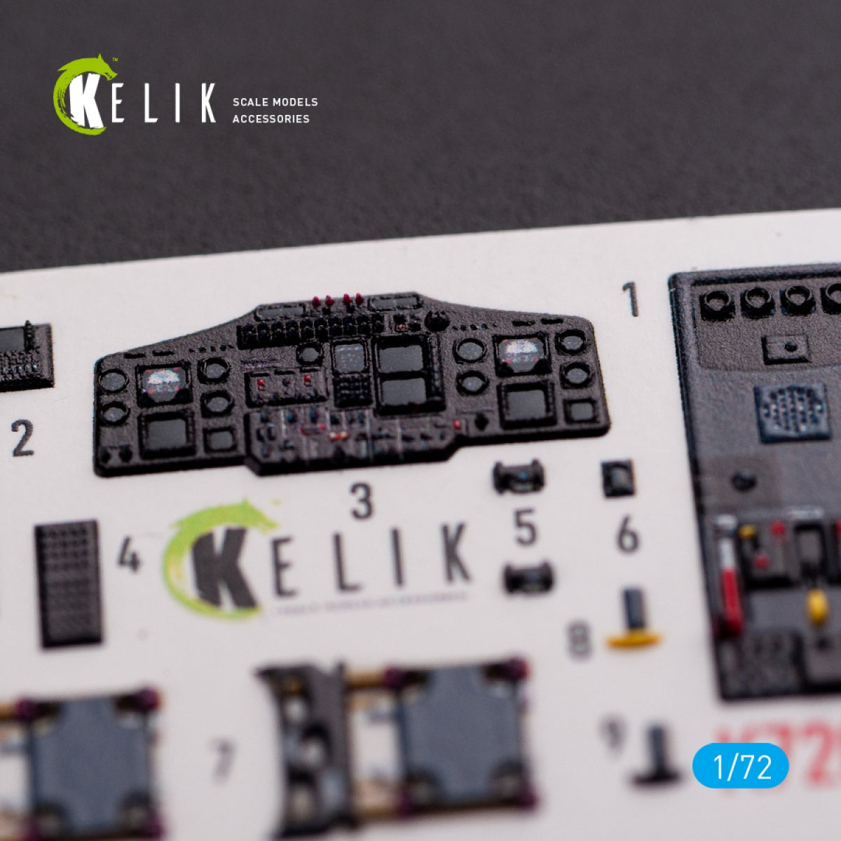 KELIK K72058 HH-65A/B Dolphin interior 3D decals for Dream Model kit 1/72 – zdjęcie 5