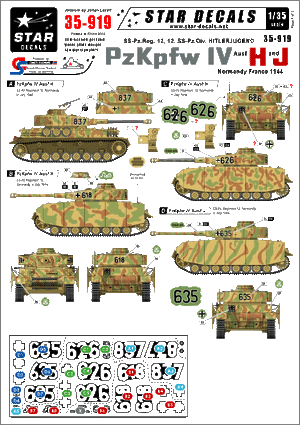Star Decals 35-919 PzKpfw IV Ausf H and J 1/35