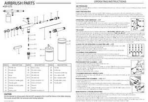Sparmax SP-575 Airbrush - Nozzle 0,5 mm – zdjęcie 2