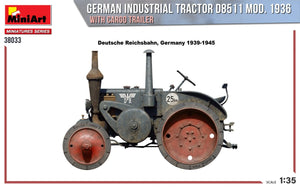 MiniArt 38033 GERMAN INDUSTRIAL TRACTOR D8511 MOD. 1936 WITH CARGO TRAILER 1/35 – image 5
