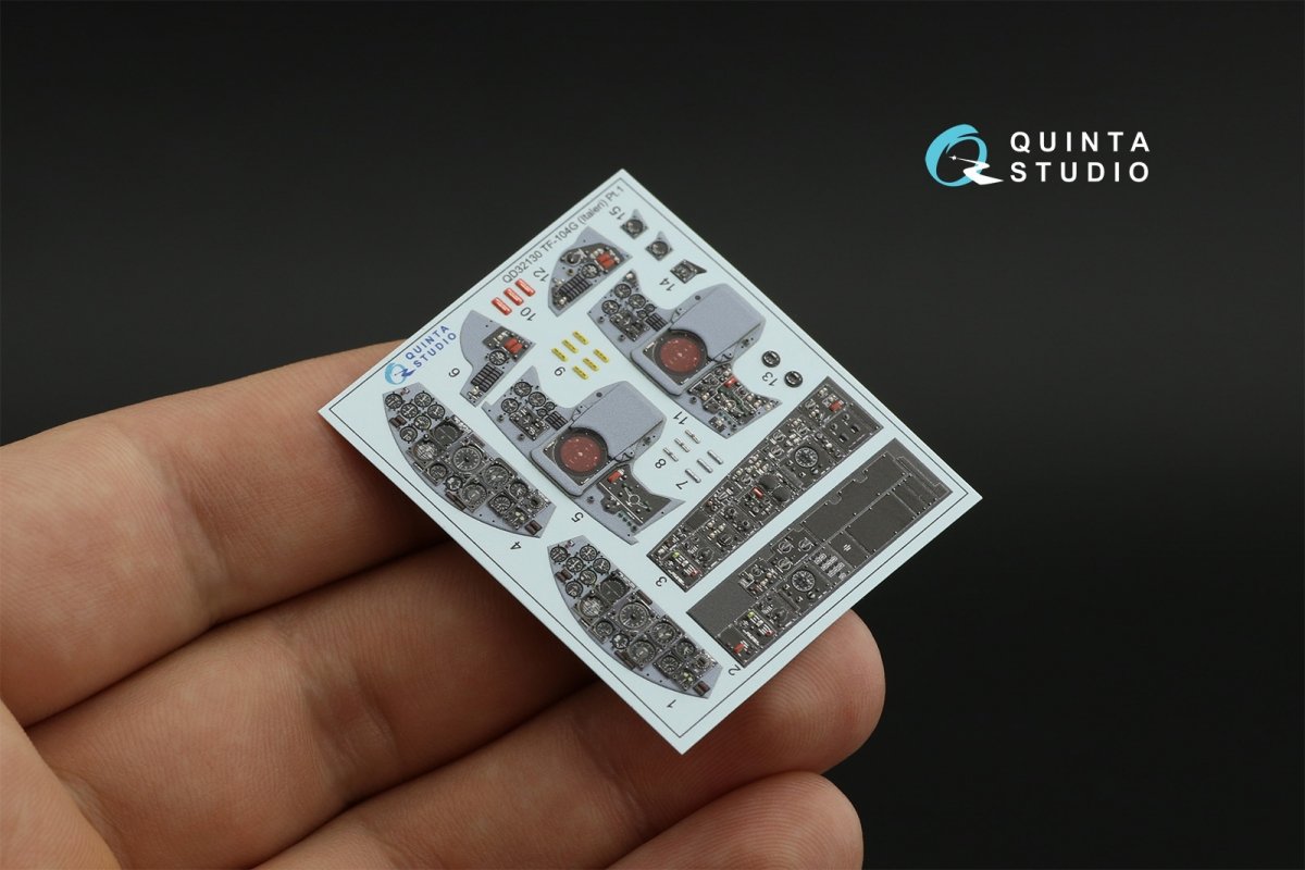Quinta Studio QD32130 TF-104G 3D-Printed &amp;amp; coloured Interior on decal paper (Italeri) 1/32 – zdjęcie 5
