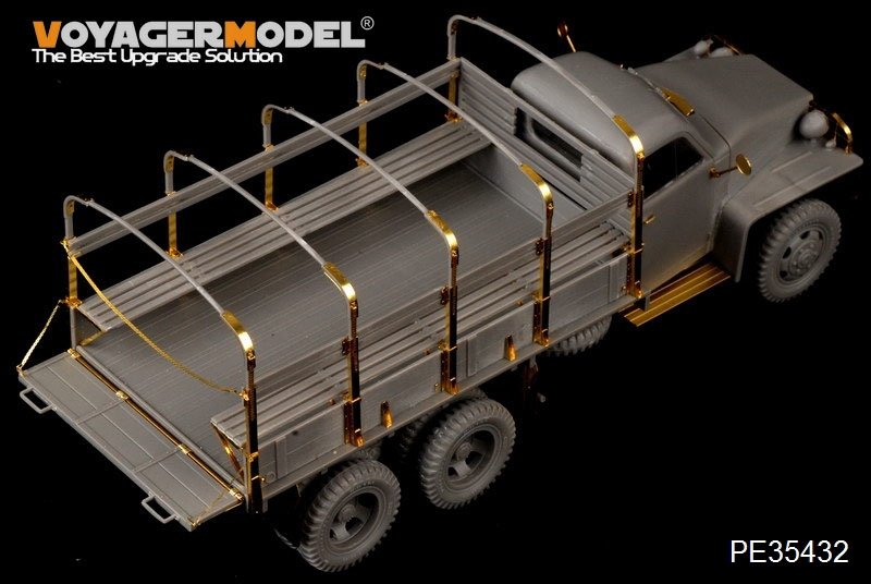Maquette Voyager PE35432 Camion Studebaker US6 russe de la Seconde Guerre mondiale pour ITALERI 6499 / ICM 35511 1/35  – image 3