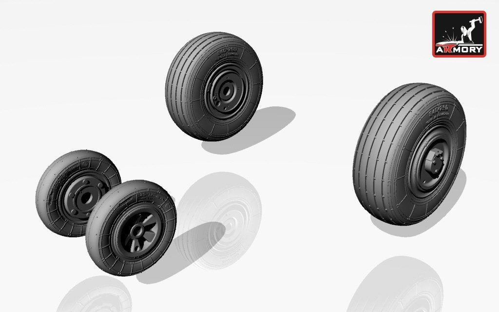 Armory Models AW72014 Mikoyan МiG-23,23P(early) wheels 1/72 – zdjęcie 2