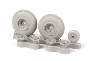 Eduard 6481027 B-17F wheels rhomboid tread EDUARD 1/48