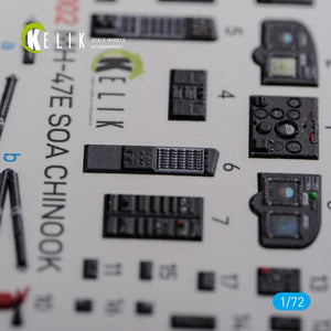 KELIK K72102 MH-47E interior 3D decals for Italeri kit 1/72 – zdjęcie 4