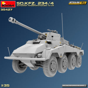 MiniArt 35427 Sd.Kfz. 234/4 SCHWERER PANZERSPÄHWAGEN 7,5 cm. INTERIOR KIT 1/35 – zdjęcie 11