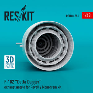 RESKIT RSU48-0251 F-102 &amp;quot;DELTA DAGGER&amp;quot; EXHAUST NOZZLE FOR REVELL / MONOGRAM KIT (3D PRINTED) 1/48 – image 2