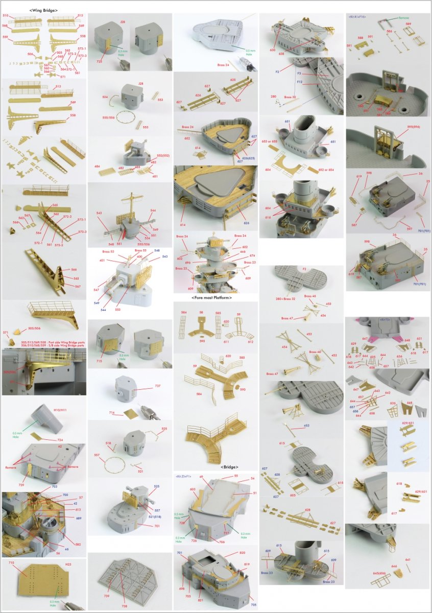 Pontos 22001F2 BISMARCK 1941 Detail Up Set Basic Ver.2 1/200 – zdjęcie 23