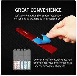 DSPIAE DSP-1500 Reusable Self-Adhesive Sandpaper #1500 / Samoprzylepny papier ścierny wielokrotnego użytku #1500 (75 x 25 mm) 10 pcs – zdjęcie 5