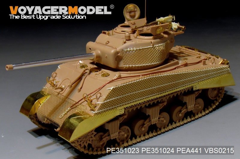 Voyager Model PE351023 WWII US M4A3 (76) w Mid Tank Basic For MENG TS-043 1/35 – zdjęcie 16