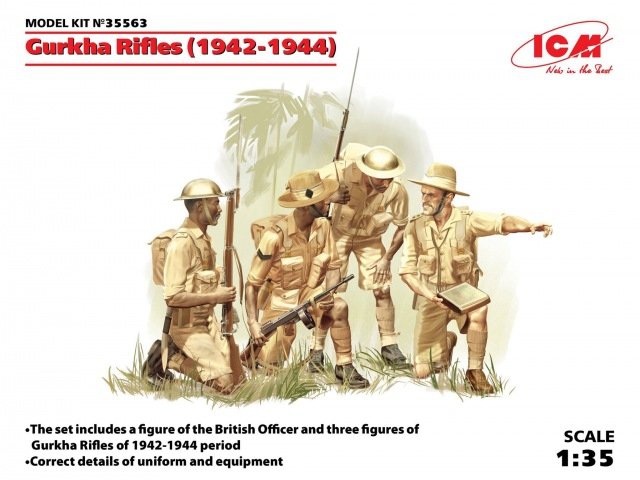 ICM 35563 Fusiliers Gurkhas (1942-1944) 1/35