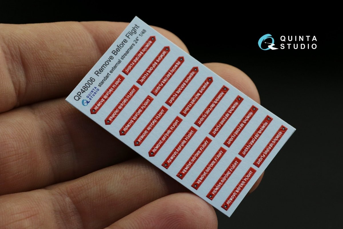 Quinta Studio QP48006 &amp;quot;Remove Before Flight&amp;quot; standart external streamer 24&amp;quot;, 20 Pcs 1/48 – zdjęcie 8