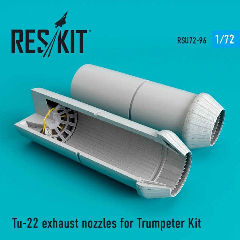 RESKIT RSU72-0096 Tuyères d'échappement « Blinder » pour Tu-22 Trumpeter au 1/72 