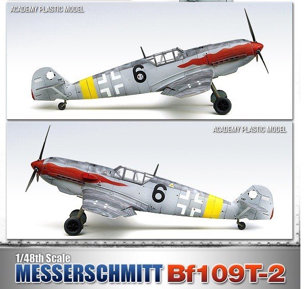 Academy 12225 MESSERSCHMITT Bf109T-2 1/48 – zdjęcie 5