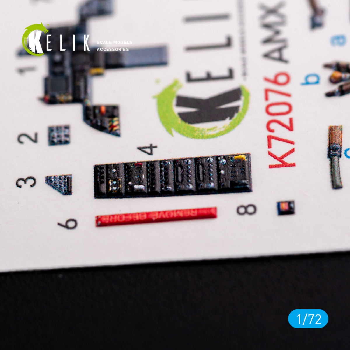 KELIK K72076 Amx Ghibli interior 3D decals for Italeri kit 1/72 – image 6